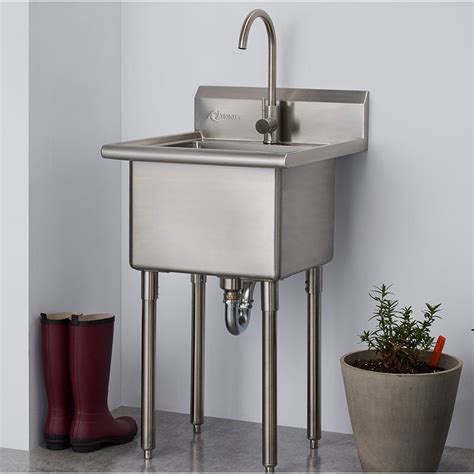 stainless steel utility tub with cabinet|30 stainless steel utility sink.